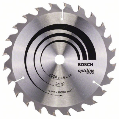 2608640817 Lame de scie circulaire Optiline Wood Accessoire Bosch pro outils