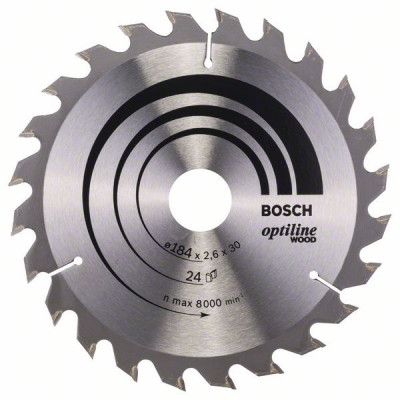 2608640610 Lame de scie circulaire Optiline Wood Accessoire Bosch pro outils