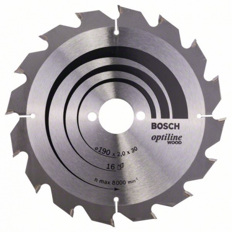 2608641184 Lame de scie circulaire Optiline Wood Accessoire Bosch pro outils