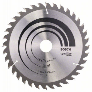 2608640622 Lame de scie circulaire Optiline Wood Accessoire Bosch pro outils
