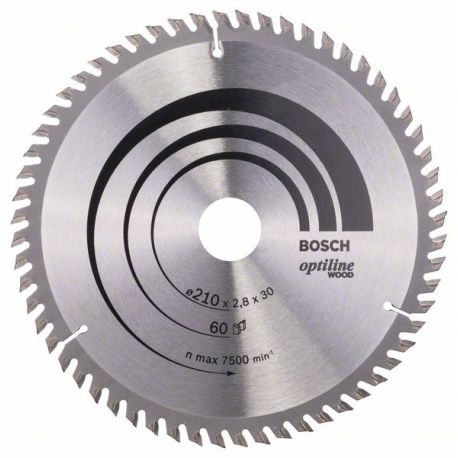 2608641190 Lame de scie circulaire Optiline Wood Accessoire Bosch pro outils