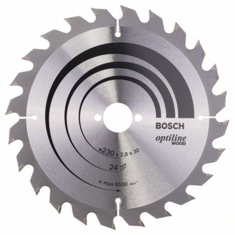 2608640627 Lame de scie circulaire Optiline Wood Accessoire Bosch pro outils