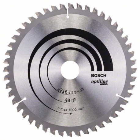 2608640641 Lame de scie circulaire Optiline Wood Accessoire Bosch pro outils