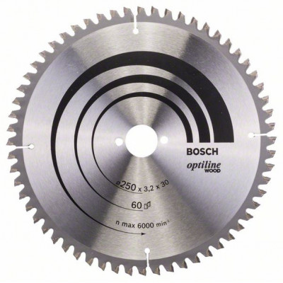 2608640644 Lame de scie circulaire Optiline Wood Accessoire Bosch pro outils