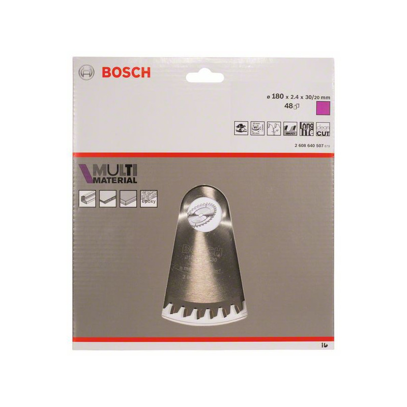 2608640507 Lame de scie circulaire Multi Material Accessoire Bosch pro outils