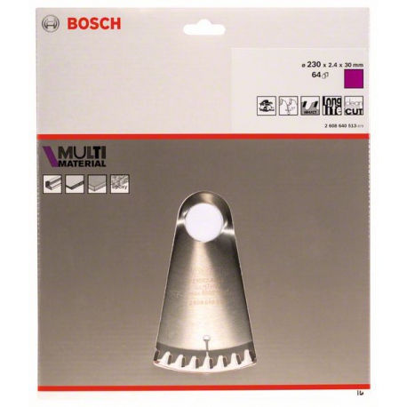 2608640513 Lame de scie circulaire Multi Material Accessoire Bosch pro outils