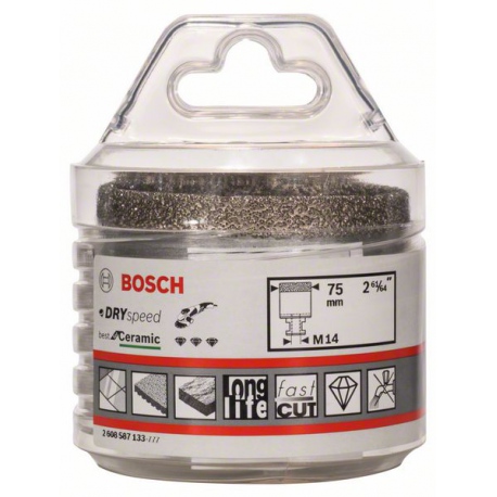 2608587133 Scies-trépans diamantées à sec Dry Speed Best for Ceramic Accessoire Bosch pro outils