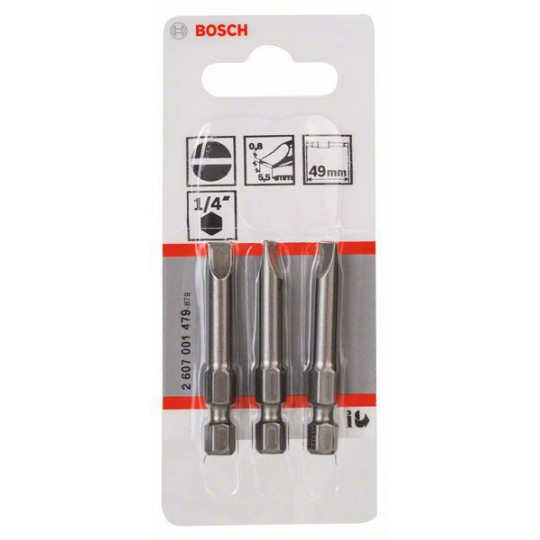 Embout De Vissage BGS 8199 – Plat 5,5mm, Tige 1/4, 25mm, Acier Traité