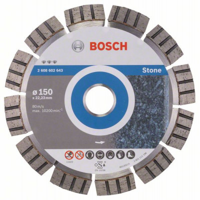 2608602643 Disque à tronçonner diamanté Best for Stone Accessoire Bosch pro outils