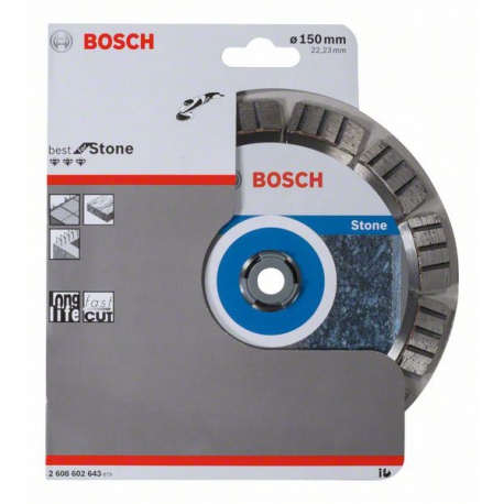 2608602643 Disque à tronçonner diamanté Best for Stone Accessoire Bosch pro outils