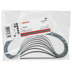 Nastro Lima Minibanda Y580 Inox – 13 X 457 Mm, Grana G80, 10 Pezzi