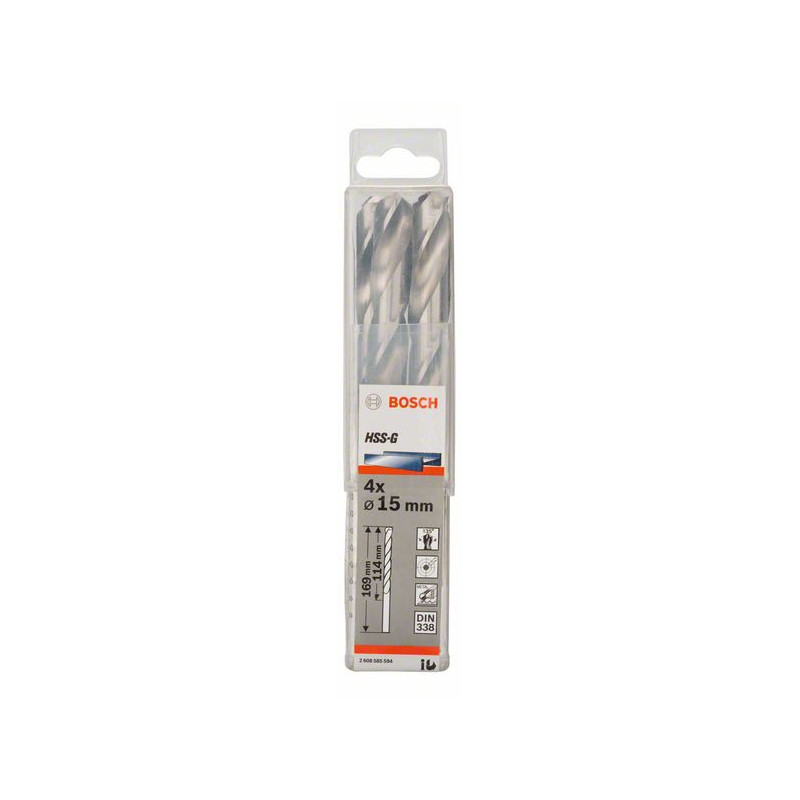 2608585594 Forets à métaux rectifiés HSS-G, DIN 338 Accessoire Bosch pro outils