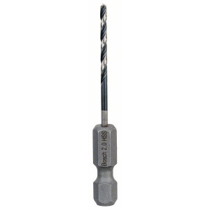 2608577045 Foret hélicoïdal HSS à queue six pans 2,0 mm Accessoire Bosch pro outils