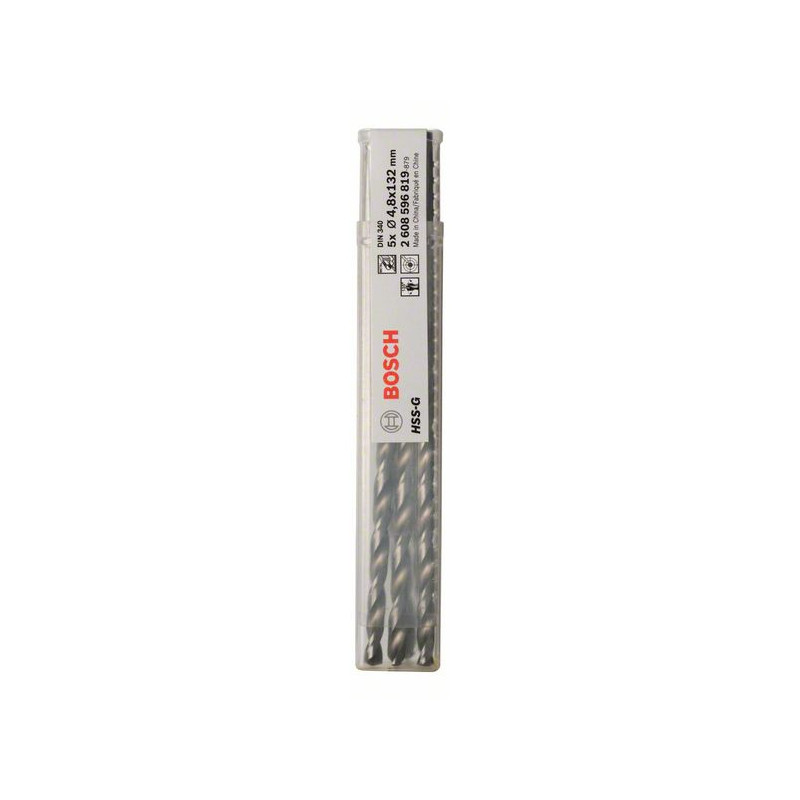 2608596819 Forets à métaux rectifiés HSS-G, DIN 340, série longue Accessoire Bosch pro outils