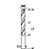 2608596822 Forets à métaux rectifiés HSS-G, DIN 340, série longue Accessoire Bosch pro outils