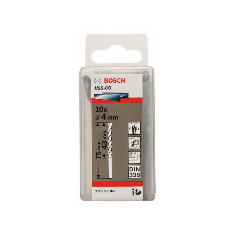 2608585880 Forets à métaux rectifiés HSS-Co, DIN 338 Accessoire Bosch pro outils