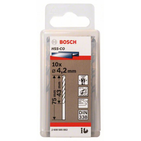2608585882 Forets à métaux rectifiés HSS-Co, DIN 338 Accessoire Bosch pro outils