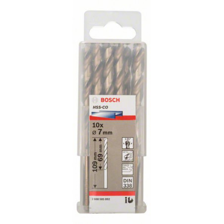 2608585892 Forets à métaux rectifiés HSS-Co, DIN 338 Accessoire Bosch pro outils