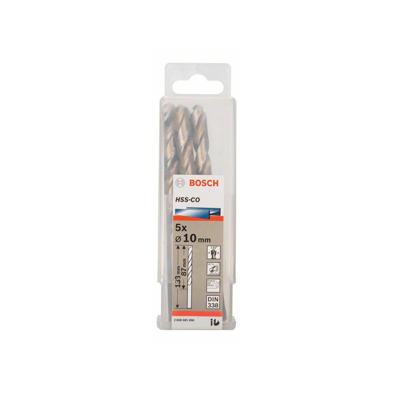 2608585898 Forets à métaux rectifiés HSS-Co, DIN 338 Accessoire Bosch pro outils