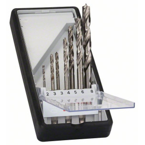 2607019923 Mèches à bois hélicoïdales Robust Line à queue six pans, jeu de 7 pièces Accessoire Bosch pro outils
