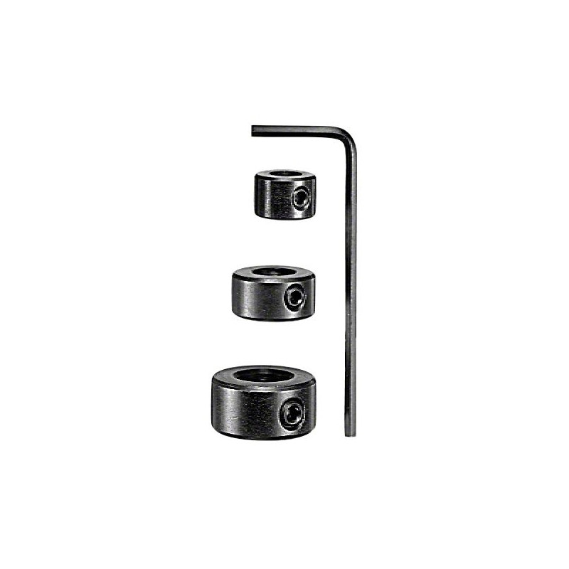 Lot 3 Butées De Profondeur Bosch - Pour Réglage Profondeur De Perçage - Diamètre 6 Mm - Accessoire Perceuse