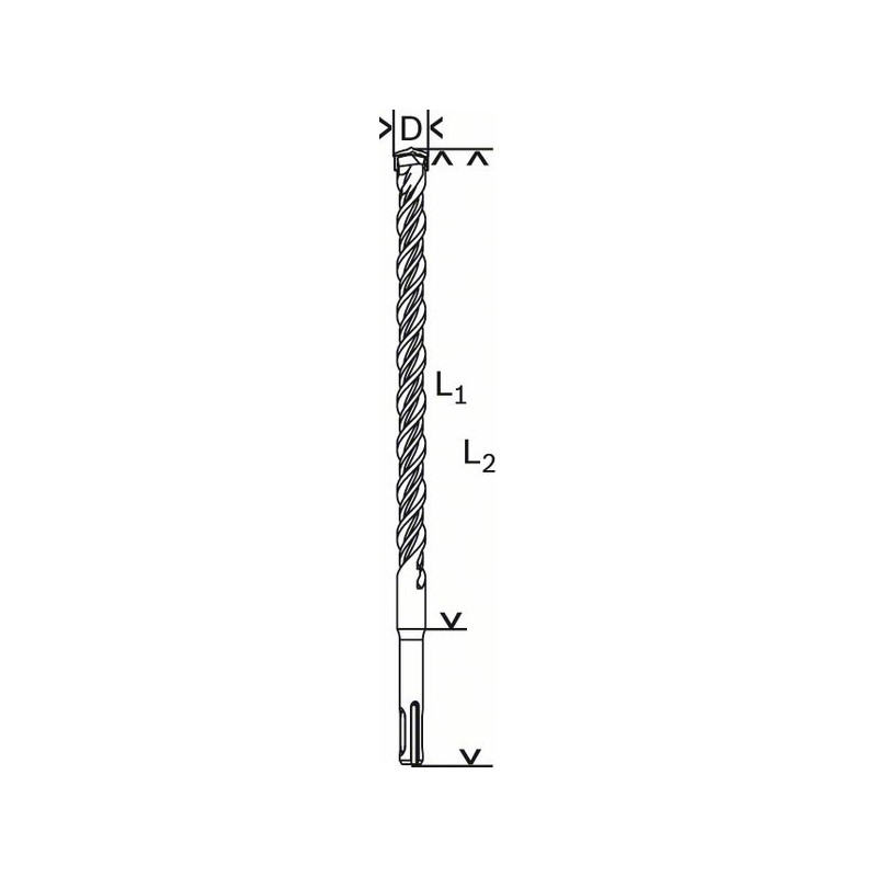2608585603 Forets SDS-plus-5 pour perforateur Accessoire Bosch pro outils