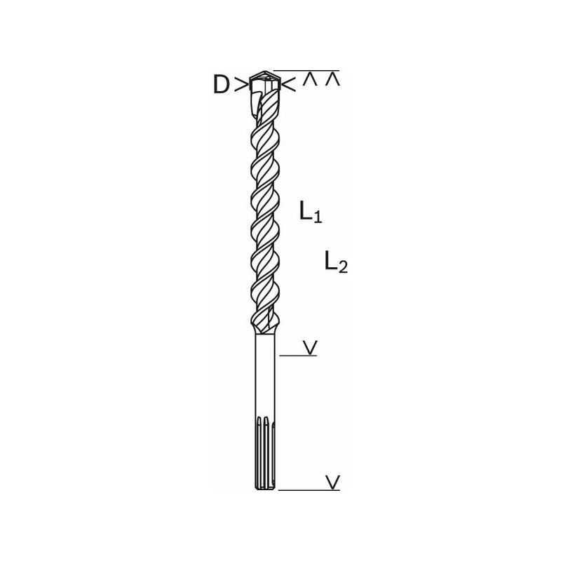 1618596503 Forets SDS-max-9 Natural Stone pour perforateur Accessoire Bosch pro outils