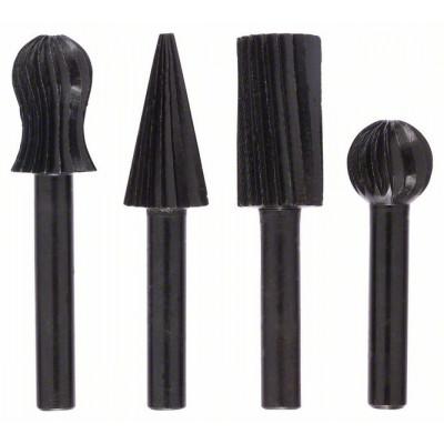 1609200314 Fraises pour travail à main levée, set de 4 pièces Accessoire Bosch pro outils