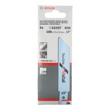 2608656012 Lame de scie sabre S 522 EF Accessoire Bosch pro outils