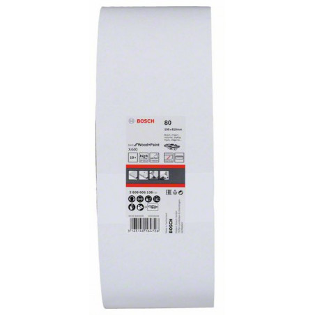 2608606136 Bande abrasive X440, set de 10 pièces Accessoire Bosch pro outils