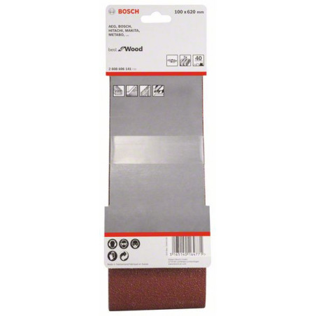 2608606141 Bande abrasive X440, kit de 3 pièces Accessoire Bosch pro outils