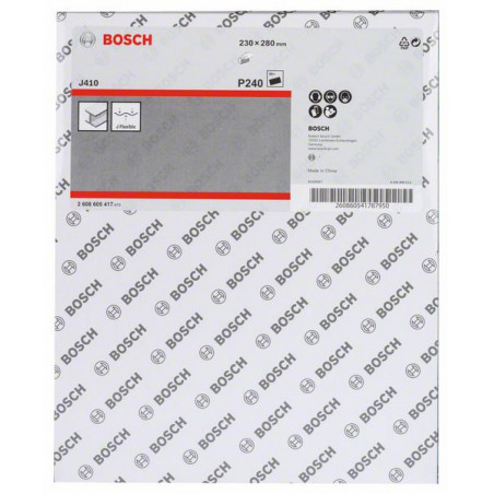 2608605417 Feuille abrasive/disque abrasif J410 Accessoire Bosch pro outils