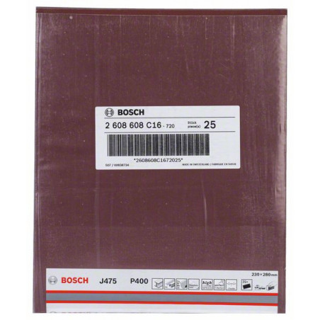 2608608C16 Feuille abrasive/disque abrasif J475 Accessoire Bosch pro outils