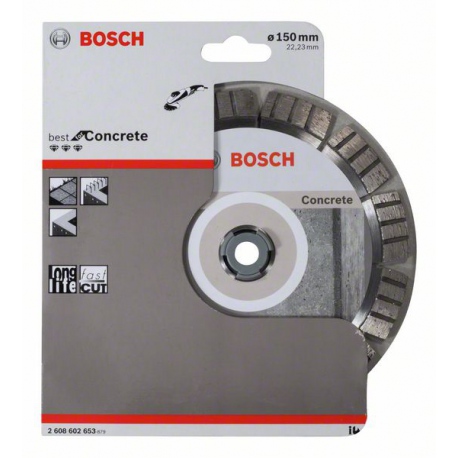 2608602653 Disque à tronçonner diamanté Best for Concrete Accessoire Bosch pro outils
