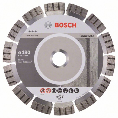 2608602654 Disque à tronçonner diamanté Best for Concrete Accessoire Bosch pro outils