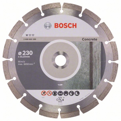 2608602200 Disque à tronçonner diamanté Standard for Concrete Accessoire Bosch pro outils