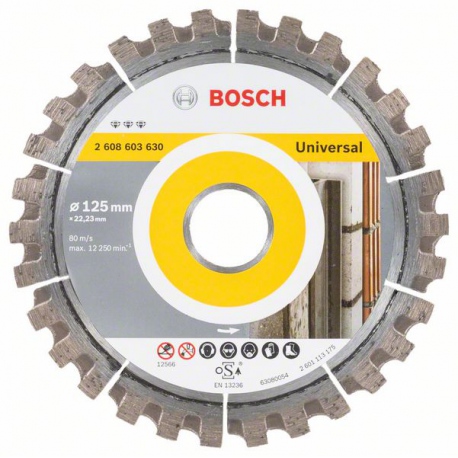 2608603630 Disque à tronçonner diamanté Best for Universal Accessoire Bosch pro outils