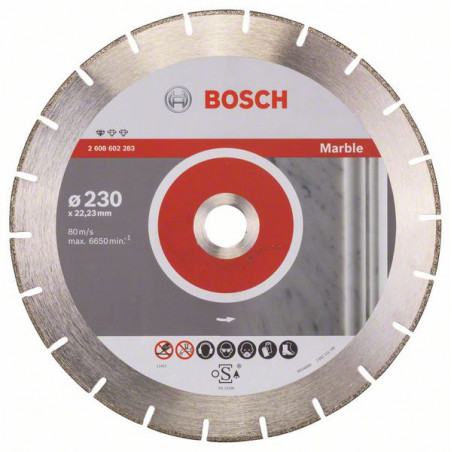 2608602283 Disque à tronçonner diamanté Standard for Marble Accessoire Bosch pro outils