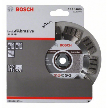 2608602679 Disque à tronçonner diamanté Best for Abrasive Accessoire Bosch pro outils