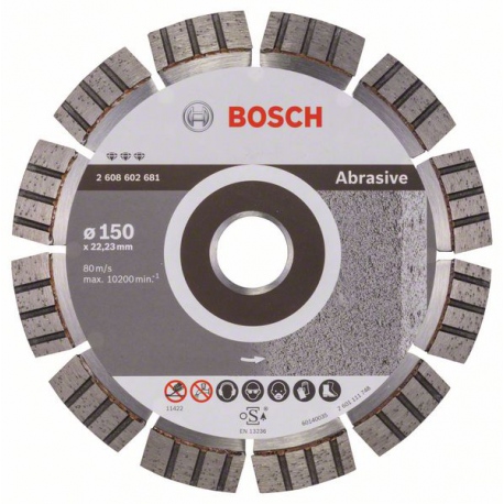 2608602681 Disque à tronçonner diamanté Best for Abrasive Accessoire Bosch pro outils