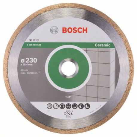 2608602538 Disque à tronçonner diamanté Standard for Ceramic Accessoire Bosch pro outils