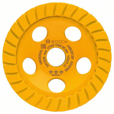 2608201231 Meule assiette diamantée Best for Universal Turbo Accessoire Bosch pro outils