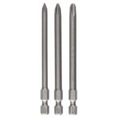 2607001757 Embouts de vissage courts, qualité extra-dure, jeu de 3 pièces Accessoire Bosch pro outils