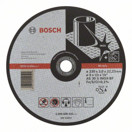 2608600325 Disque à tronçonner à moyeu plat Expert for Inox Accessoire Bosch pro outils