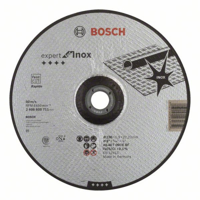 2608600711 Disque à tronçonner à moyeu déporté Expert for Inox - Rapido Accessoire Bosch pro outils