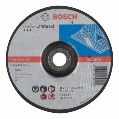 2608603161 Disque à tronçonner à moyeu déporté Standard for Metal Accessoire Bosch pro outils