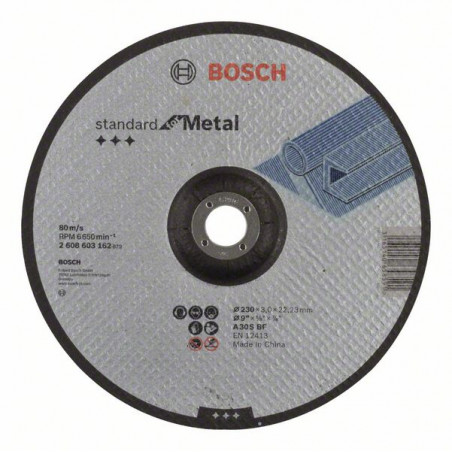 2608603162 Disque à tronçonner à moyeu déporté Standard for Metal Accessoire Bosch pro outils