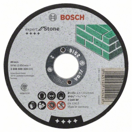 2608600320 Disque à tronçonner à moyeu plat Expert for Stone Accessoire Bosch pro outils