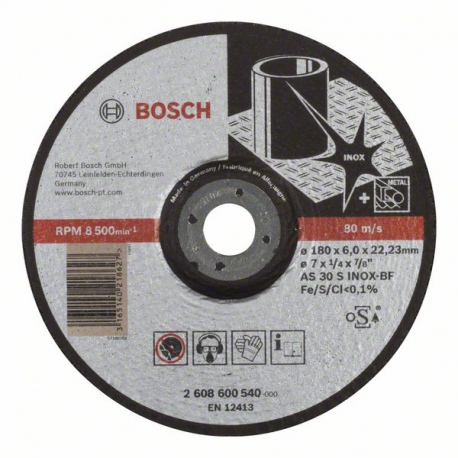 2608600540 Meule à ébarber à moyeu déporté Expert for Inox Accessoire Bosch pro outils