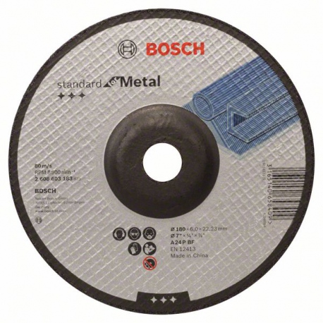 2608603183 Meule à ébarber à moyeu déporté Standard for Metal Accessoire Bosch pro outils